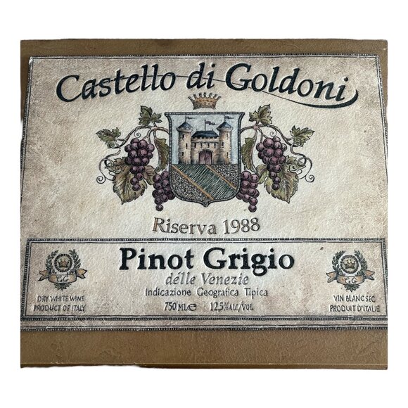Castello di Goldoni Pinot Grigio Wine Label Wall Art – Daphne B. / Pela-Concept - Picture 4 of 6